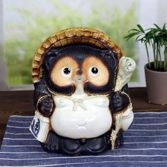信楽焼 たぬき 7号福狸 信楽焼たぬき 縁起物のタヌキ 陶器タヌキ たぬき置物 やきもの しがらきやき 焼き物 狸 タヌキ 信楽 狸 ta-0352