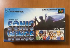 レア　SFC ソニックウイングス　箱説ハガキ付き　シューティング　スーパーファミコン