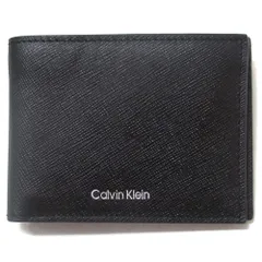 【新品 未使用】Calvin Klein カルバンクライン アウトレット サイフ 財布 IDホルダー メンズ ショートウォレット 名刺入れ ギフトボックス 二つ折り財布 4D1014G 001