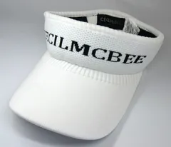 【CECIL McBEE green】ニットバイザー（ﾎﾜｲﾄ）  M167