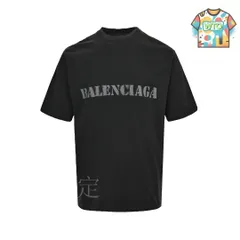 【今日特価】Balenciaga 24ss 前後ブラー文字プリント ショートスリーブ(Black)-1