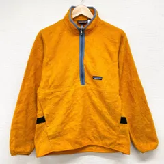パタゴニア　シンチラスナップTプルオーバー　ライムイエロー　フリース　古着　S 極美品 L 98年 米国製シンチラ スナップT patagonia パタゴニア