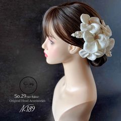 絹花の髪飾り (7点セット/４タイプ）｜正絹 シルク ヘアアクセ ヘッドパーツ ウェディング ブライダル  結婚式 成人式 白無垢 振袖 袴 和装 和装小物 №217,214,220,189