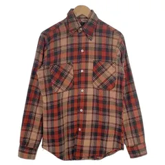 70's BIG MAC ビッグマック フランネルチェックシャツ レッド ベージュ Size S