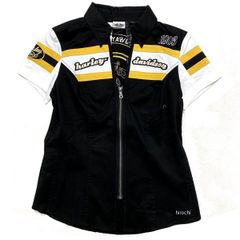 y2k 00s❤︎ HARLEY-DAVIDSON 半袖 ジップアップジャケット - メルカリ