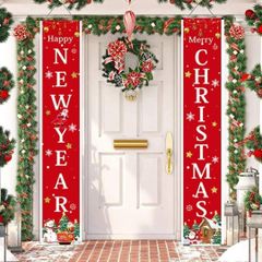 【SHOPS】Xmas気分を盛り上げる クリスマスバナー 14a 自宅 玄関 装飾