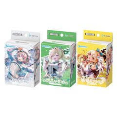【新品 セット販売】hololive OFFICIAL CARD GAME ホロライブ オフィシャルカードゲーム スタートデッキ 白 轟はじめ ＆ 緑 風真いろは ＆ 黄 不知火フレア