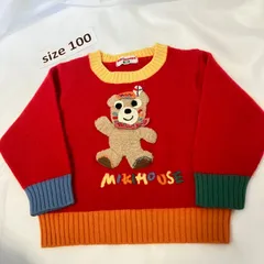364ミキハウスmikhouse 100size 立体くまセーター