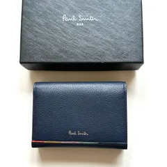 ポールスミス　Paul Smith 三つ折り財布　コンパクトウォレット　ネイビー　美品