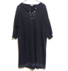axes femme ゆったり 体型カバー 7分袖パーカー 膝丈ワンピース M