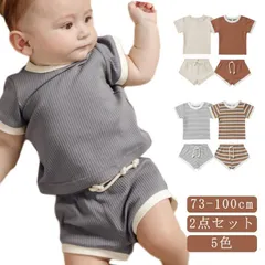 子供服 ベビー 綿 ベビー 上下セット セットアップ 女の子 半ズボン 新生児 ベビー服 リブ 夏 半袖 おしゃれ 短パン tシャツ 赤ちゃん シンプル コットン ハーフパンツ 夏服 可愛い ルームウ#shark697932