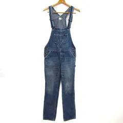リー オーバーオール デニムパンツ クローラ CROLLA別注 レディース Mサイズ ブルー Lee 【中古】