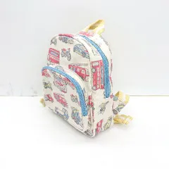 ◇ Cath Kidston キャスキッドソン 総柄 キッズ リュックサック クリーム レッド 男の子 E  【1407180033597】
