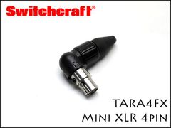 Switchcraft TARA4FX 4pin ミニXLR L型 アングル