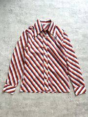 70's vintage stripe shirt made in Switzerland