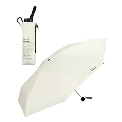 Wpc. IZA 男の晴雨兼用傘【コンパクトなのに開くと大きい】LARGE&COMPACT オフ [遮光率100%・UVカット率100%・UPF50＋・晴雨兼用]日傘 メンズ イーザ 男性 折りたたみ傘 58cm おしゃれ 無地 ZA010-908-102 0