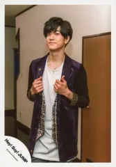 【中古】生写真(ジャニーズ) Hey! Say! JUMP/中島裕翔/膝上・衣装紫・白・ネックレス・両手ジャケット・口閉じ・左向き/「Fantastic Time」PV＆ジャケ写撮影/公式生写真