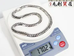 PT850 キヘイ 喜平 ネックレス 6面ダブル 170.2g 6メンダブル 白金 プラチナ 850 【中古】 ジュエリー