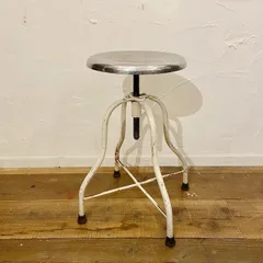 アメリカ ヴィンテージ スツール 椅子 メディカルスツール インダストリアル 30’s 40’s アメリカン 店舗什器 飾り棚【B3222】
