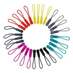 8カラー 40個セット YFFSFDC ジッパータブ 8カラー 40個セットジッパープル ファスナー チャック 楽々 開閉 取り付け簡単 ユニバーサル ファスナー 引き手 交換・延長用