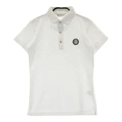 サイズ：M AND PER SE アンパスィ  半袖ポロシャツ ロゴ総柄 ホワイト系 [240101428803] ゴルフウェア レディース ストスト