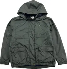 adidas ☆ ナイロンジャケット ナイロンパーカー ブルゾン ダークグリーン レディース L スポーツ アウトドア 人気 定番 アディダス■BA268