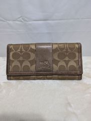 匿名配送 即購入可 COACH 長財布 シグネチャー ゴールド コーチ ジャンク