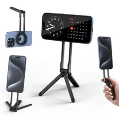 新品 Ulanzi MA30 スマホ三脚 ミニ三脚 全金属製 magsafeに対応 折りたたみ式 持ち運び便利 スタンド＆手持ちモード 360度回転 自撮り棒 スマホスタンド 携帯スタンド 安定 軽量 角度調整可能 横置き/縦置き 卓上三脚 セルフィー/生放送