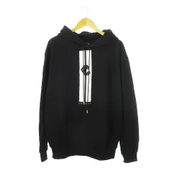 CRONOS フード付きパーカー 黒/白 CRONOS DOUBLE STRIPES ZIP HOODIE【BLACK×WHITE】