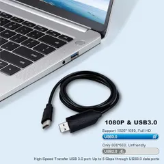 USB 3.0 HDMI 変換ケーブル 1.5m 1080p 60Hz 音声対応 ドライバー内蔵 日本語説明書付
