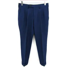 タケオキクチ パンツ ボトムス スラックス スカルプチュア 日本製 メンズ ﾌﾘｰサイズ ブルー TAKEO KIKUCHI 【中古】