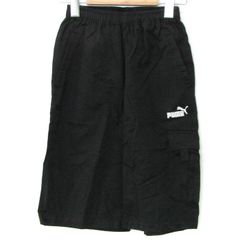 プーマ ショートパンツ ボトムス ハーフパンツ スポーツウエア キッズ 男の子用 150サイズ ブラック PUMA 【中古】