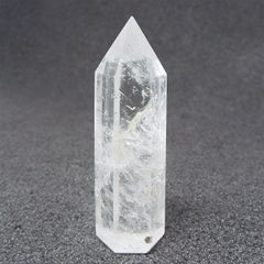 天然石 天然水晶 ポイント 六角柱 クォーツ 原石 置物 パワーストーン インテリア 置物 PO088