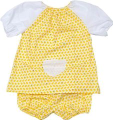 [mama MIKKE] [ママミッケ] スモック かぼちゃパンツ セット大人用 男 女 兼用 ユニセックス メンズ レディース( 白色、あひる)
