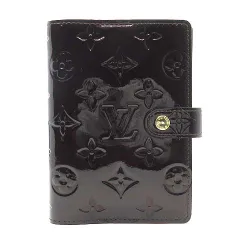 ルイヴィトン LOUIS VUITTON モノグラム ヴェルニ アジェンダPM 手帳カバー 6穴式 R21026 アマラント