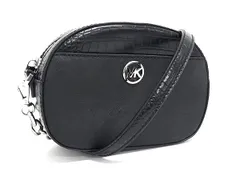 ■新品■未使用■ MICHAEL KORS マイケルコース レザー×クロコダイル型押しレザー ショルダーバッグ 斜め掛け ブラック系 BM4393