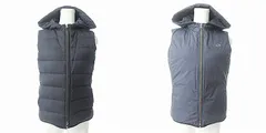 ラコステ LACOSTE リバーシブル ダウンベスト ジャケット フーディ ダブルジップ ネイビー 紺 36 0215 IBO47のサムネイル