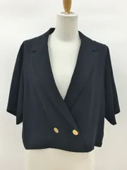 フェンネル fennel ジャケット ショート丈 金ボタン 9号 ブラック スコットクラブ 未使用 2504WS039