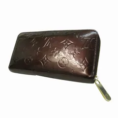 ルイヴィトン LOUIS VUITTON モノグラム・ヴェルニ ジッピーウォレット アマラント 長財布 ラウンド M93522 バーガンディ ☆AA★