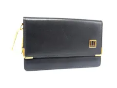 dunhill ダンヒル レザー キーリング付き キーケース コインケース 紳士 ビジネス メンズ ブラック系 DJ6685