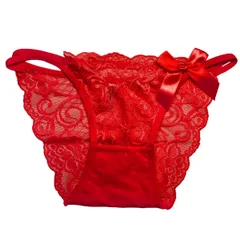 花柄 レース シースルー サイドストリング ハイカットショーツ ブラジリアン リボン セクシー パンティ かわいい 透け感 勝負下着 黒 白 紫 青 rt-044