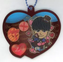 【中古】雑貨 山下健二郎(三代目 J SOUL BROTHERS) 背景付きクリアチャーム(プチキャラ) 特別オンラインブース ～バレンタイン2022～ グッズ