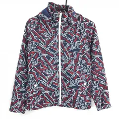 ニューバランスゴルフ ジップパーカー ネイビー×白×レッド 総柄 裏地メッシュ レディース 1(M) ゴルフウェア New Balance