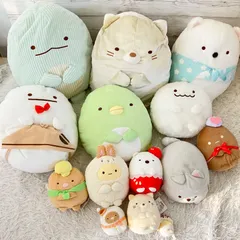 すみっコぐらし ぬいぐるみ 14点セット   大量まとめ売り  しろくま とかげ  タグあり多数  グッズセット  14
