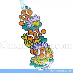 魚 カクレクマノミ グッズ 水族館 栞 ブックマーカー 金属 おしゃれ ダイカット くまのみ シルバー 智光