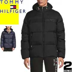 トミーヒルフィガー TOMMY HILFIGER ダウンジャケット メンズ 中綿 ブルゾン アウター フード ブランド 大きいサイズ 軽い 暖かい 防寒 黒 ブラック