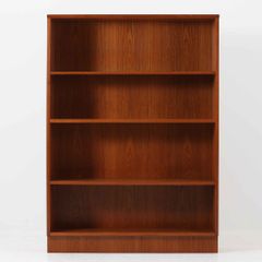 ブックシェルフ チーク 幅85cm デンマーク製 北欧ビンテージ家具 木製棚 収納家具 飾り棚 本棚 ディスプレイ収納 北欧モダン/DK18090