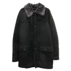 PRADA (プラダ) シープスキン襟ファームートンジャケット APE1 2006 167 ブラックのサムネイル