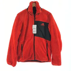 〇〇adidas アディダス メンズ フリースジャケット サイズM ZS057 オレンジ