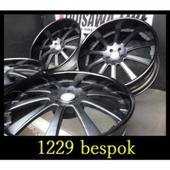 【1229】◆bespo ホイールサイズ実測値◆24x10J 5穴 PCD120 +48/+18◆4本◆前後インセット違い